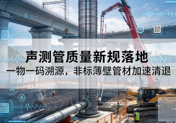 渭城声测管质量新规落地，一物一码溯源，非标薄壁管材加速清退